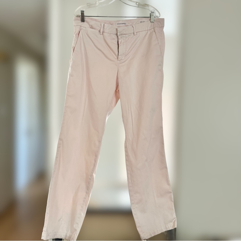 BANANA REPUBLIC Straight Chino Sateen Light Pink 12